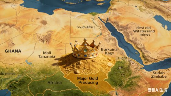 Map-of-gold-mine-distribution-in-Africa Map-of-gold-mine-distribution-in-Africa