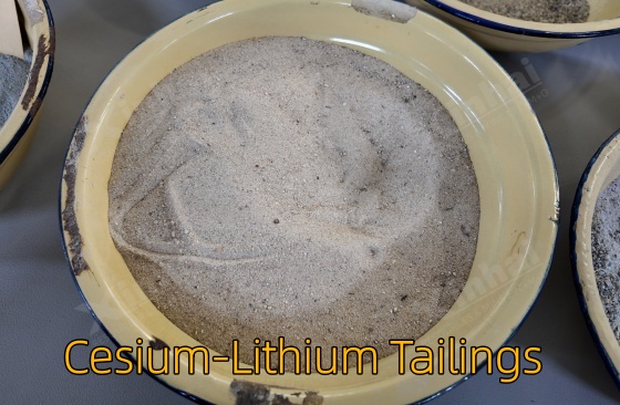 cesium-lithium-tailings